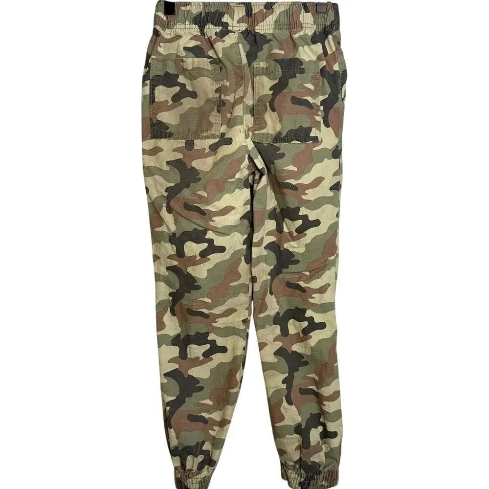 Children’s Place Boys 10 Camo Jogger Pants Green Brown 100% Cotton